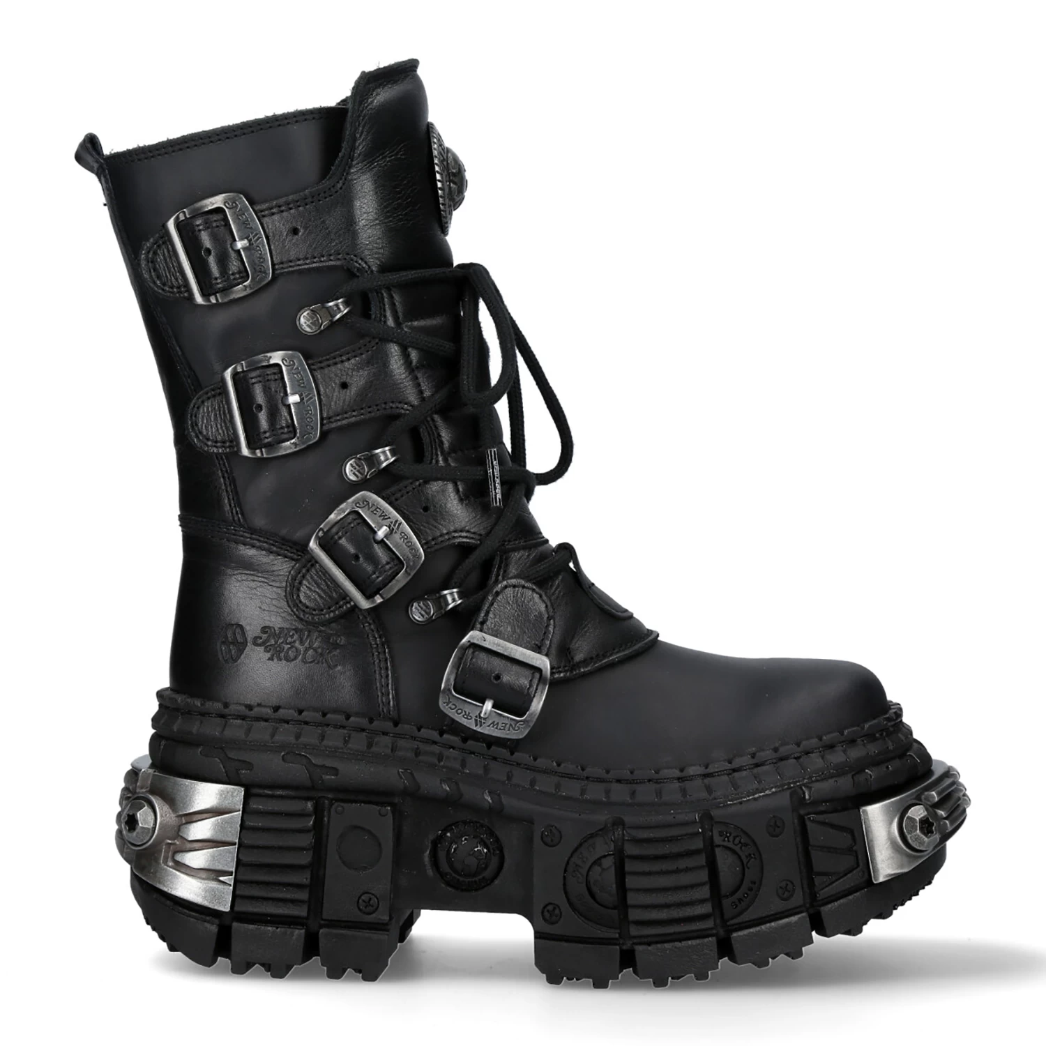 Bottes New Rock Wall En Cuir Itali Et Nomada Noirs 3 Bottes New Rock Wall En Cuir Itali Et Nomada Noirs