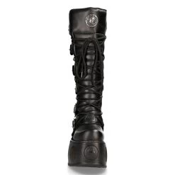 Bottes Plateformes Hautes New Rock Metallic En Cuir... 12 Bottes Plateformes Hautes New Rock Metallic En Cuir... -Magasin De Mode bottes plateformes hautes new rock metallic en cuir itali et nomada noirs 2