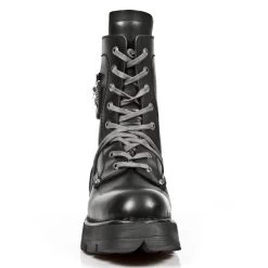 NEW ROCK Bottines Neo Biker En Cuir Itali Noir Avec Skull Et... 11 NEW ROCK Bottines Neo Biker En Cuir Itali Noir Avec Skull Et... -Magasin De Mode bottines neo biker en cuir itali noir avec skull et croix de malte 2