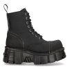 Bottines New Rock Metallic Noires 1 Bottines New Rock Metallic Noires -Magasin De Mode bottines new rock metallic noires