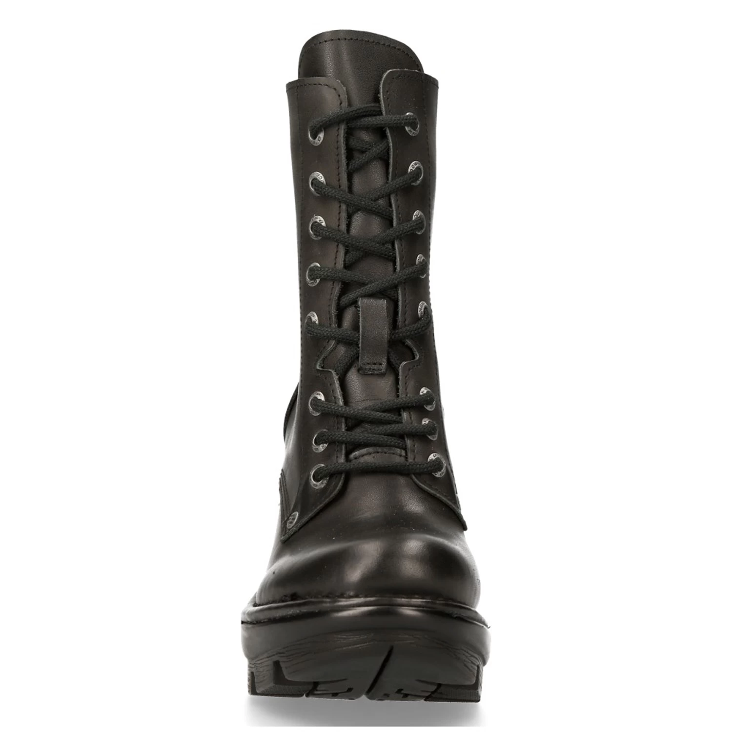 Bottines New Rock Neotyre En Cuir Noir 4 Bottines New Rock Neotyre En Cuir Noir – Image 3