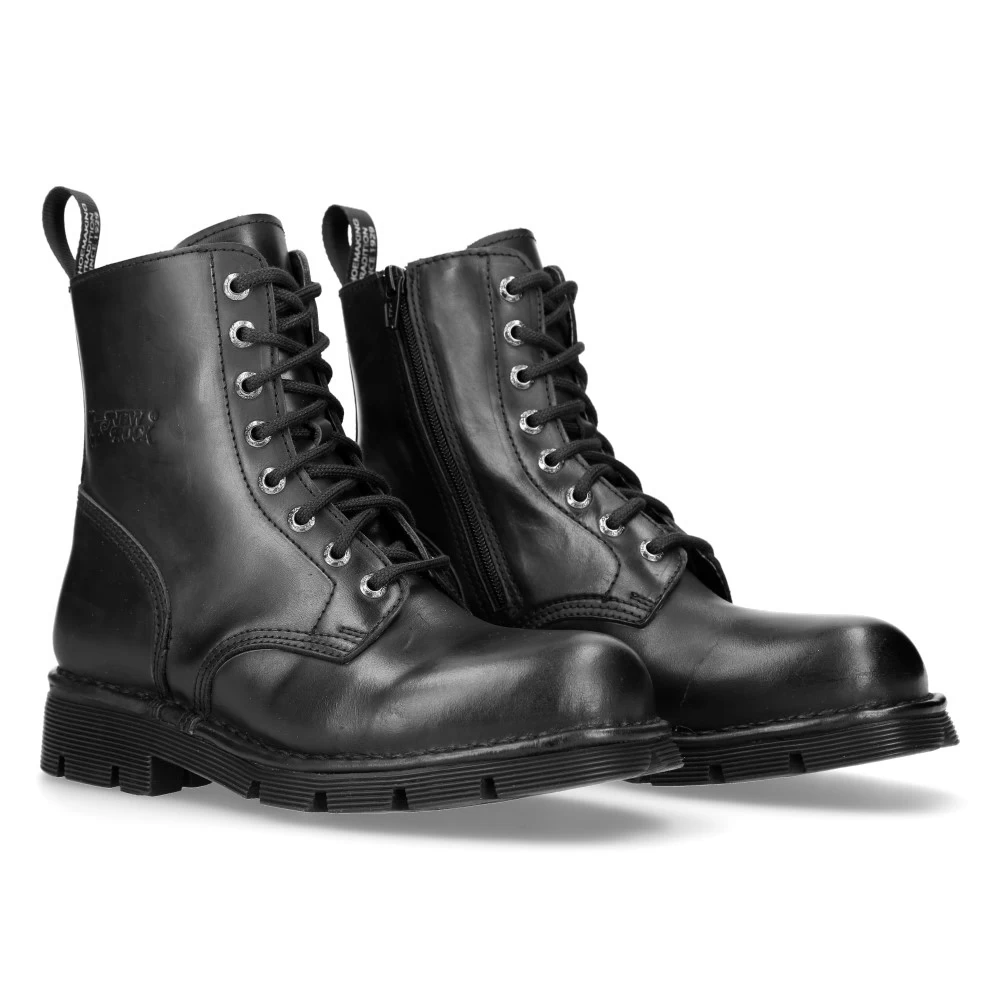 Bottines New Rock Newmili En Cuir Noir 10 Bottines New Rock Newmili En Cuir Noir â Image 8