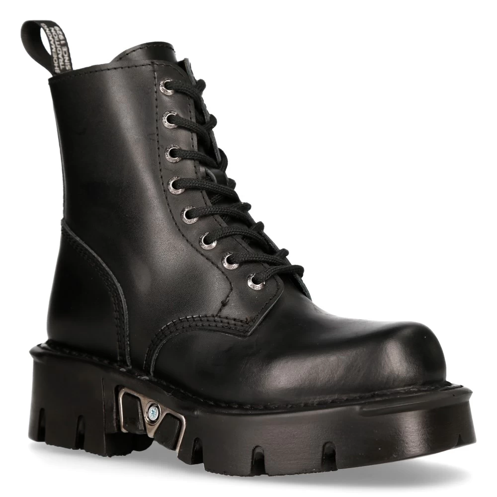 Bottines New Rock Newmili Reactor En Cuir Noir 4 Bottines New Rock Newmili Reactor En Cuir Noir – Image 2