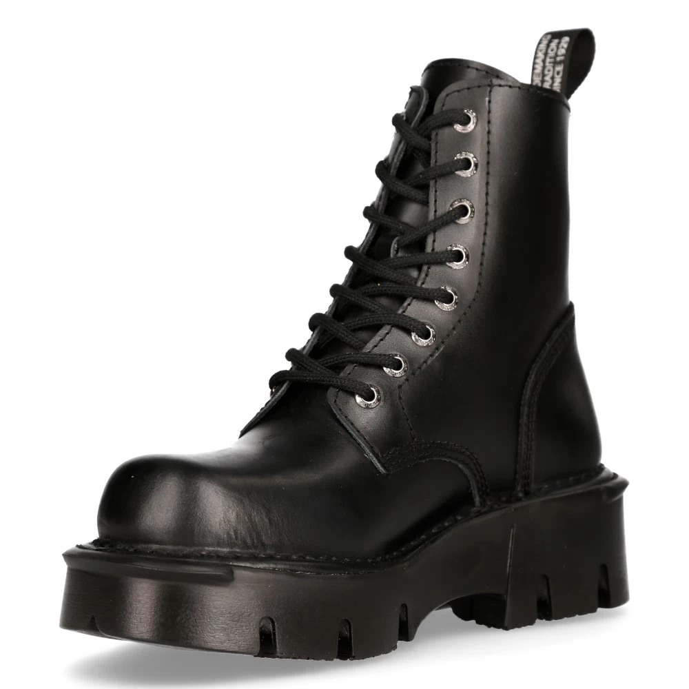 Bottines New Rock Newmili Reactor En Cuir Noir 6 Bottines New Rock Newmili Reactor En Cuir Noir – Image 4