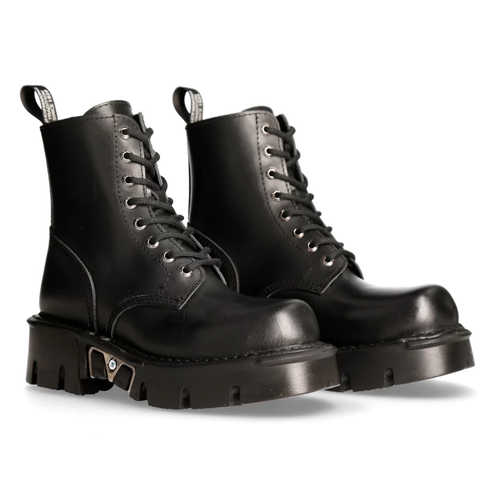 Bottines New Rock Newmili Reactor En Cuir Noir 10 Bottines New Rock Newmili Reactor En Cuir Noir – Image 8