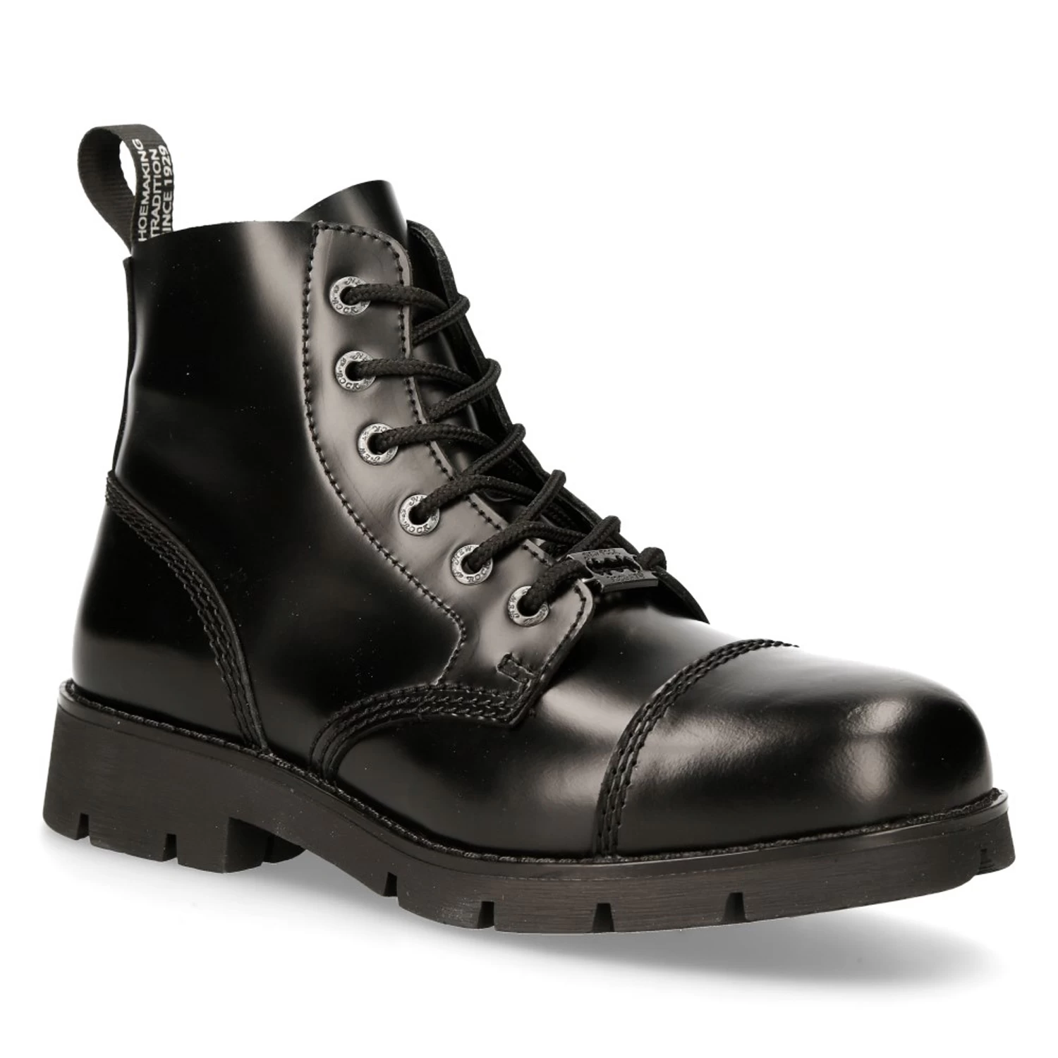 Bottines New Rock Ranger En Cuir Antik Noir 4 Bottines New Rock Ranger En Cuir Antik Noir – Image 2