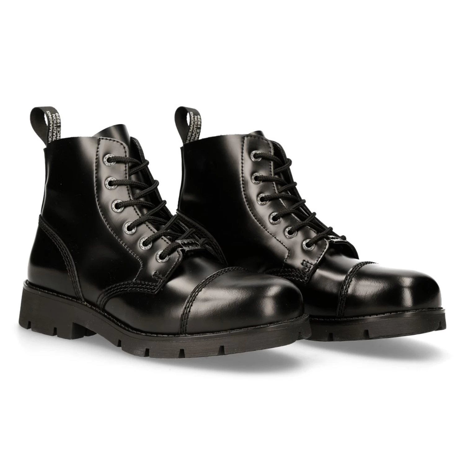 Bottines New Rock Ranger En Cuir Antik Noir 10 Bottines New Rock Ranger En Cuir Antik Noir – Image 8