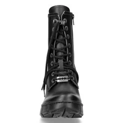 Bottines New Rock Trail En Cuir Vegan Noir -Magasin De Mode bottines new rock trail en cuir vegan noir 2