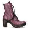 Bottines New Rock Trail En Cuir Vegan Python Lilas 2 Bottines New Rock Trail En Cuir Vegan Python Lilas -Magasin De Mode bottines new rock trail en cuir vegan python lilas