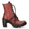Bottines New Rock Trail En Cuir Vegan Python Rouge 1 Bottines New Rock Trail En Cuir Vegan Python Rouge -Magasin De Mode bottines new rock trail en cuir vegan python rouge
