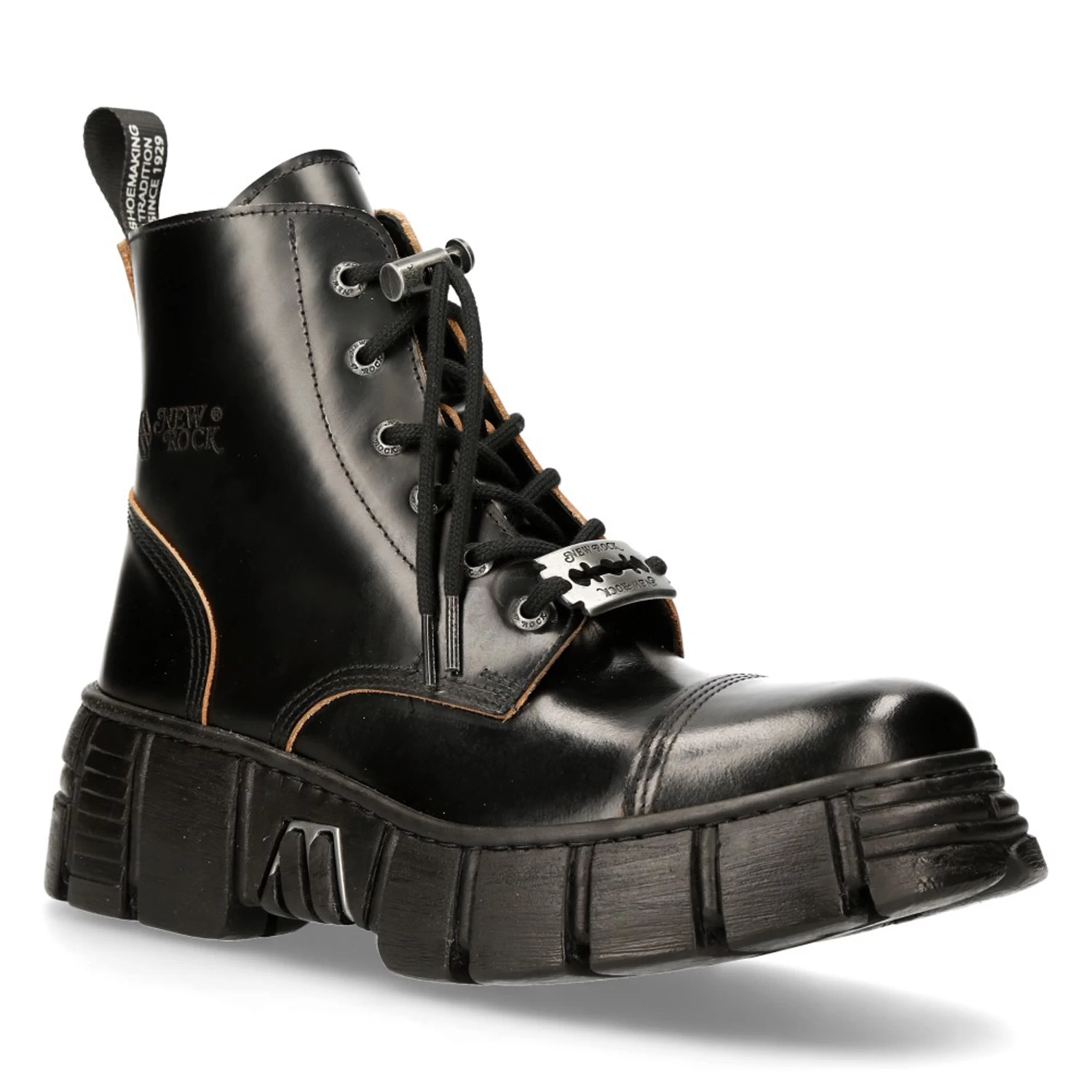 Bottines New Rock Wall Antik Noires 4 Bottines New Rock Wall Antik Noires – Image 2