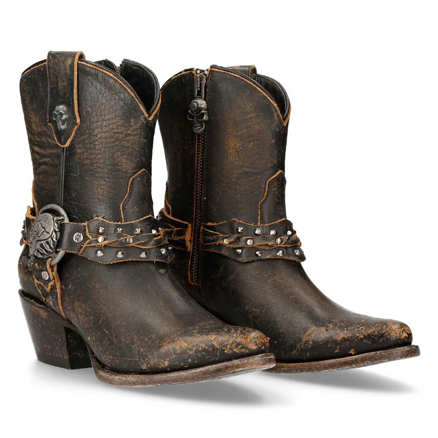 Bottines New Rock West Moka 10 Bottines New Rock West Moka – Image 8