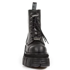 Bottines Plateformes New Rock Newmili En Cuir Noir -Magasin De Mode bottines plateformes new rock newmili en cuir noir 2