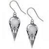 Boucles D'Oreilles 'Coeur Crane' 1 Boucles D'Oreilles 'Coeur Crane' -Magasin De Mode boucles d oreilles coeur crane