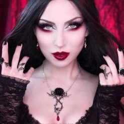 Boucles D'Oreilles 'Empyrean Tear' Rouges 8 Boucles D'Oreilles 'Empyrean Tear' Rouges -Magasin De Mode boucles d oreilles empyrean tear rouges 2