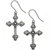 Boucles D'Oreilles 'Gothic Devotion Crosses' -Magasin De Mode boucles d oreilles gothic devotion crosses