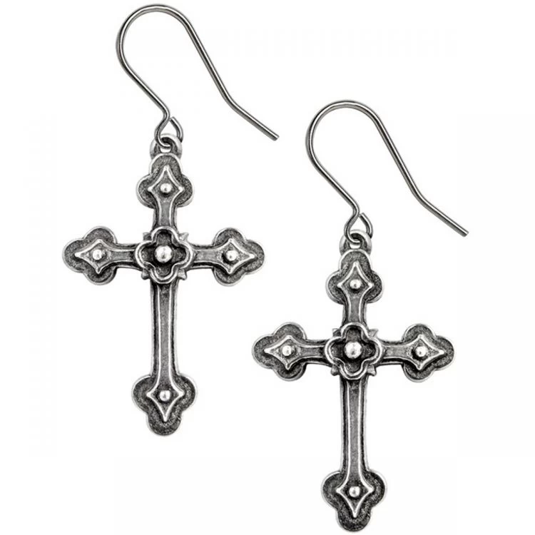 Boucles D'Oreilles 'Gothic Devotion Crosses' 3 Boucles D'Oreilles 'Gothic Devotion Crosses'