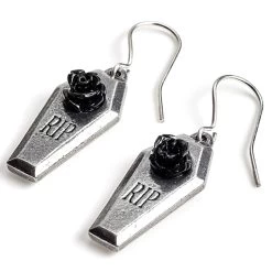 Boucles D'Oreilles 'RIP Rose' -Magasin De Mode boucles d oreilles rip rose 1