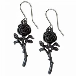 Boucles D'Oreilles 'The Romance Of The Black Rose'