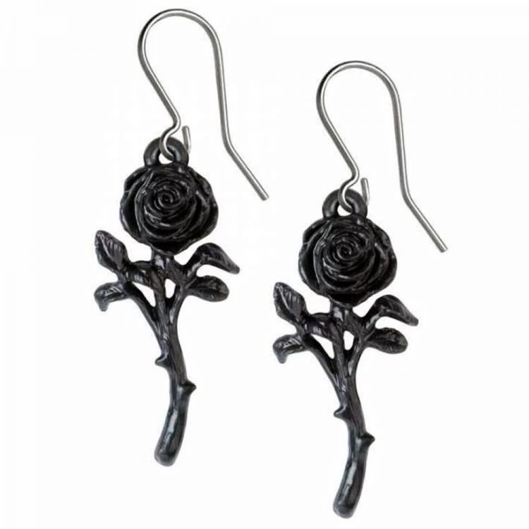 Boucles D'Oreilles 'The Romance Of The Black Rose' 3 Boucles D'Oreilles 'The Romance Of The Black Rose'