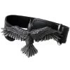 Bracelet 'Black Consort' En Cuir Noir 2 Bracelet 'Black Consort' En Cuir Noir -Magasin De Mode bracelet black consort en cuir noir