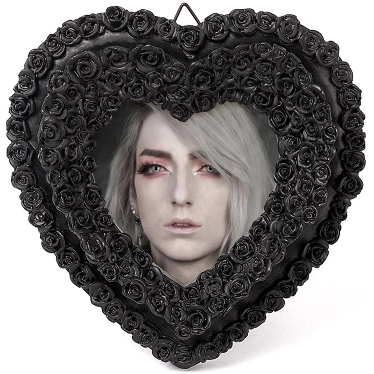 Cadre Photo 'Black Rose Heart' Noir 4 Cadre Photo 'Black Rose Heart' Noir – Image 2