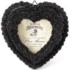Cadre Photo 'Black Rose Heart' Noir
