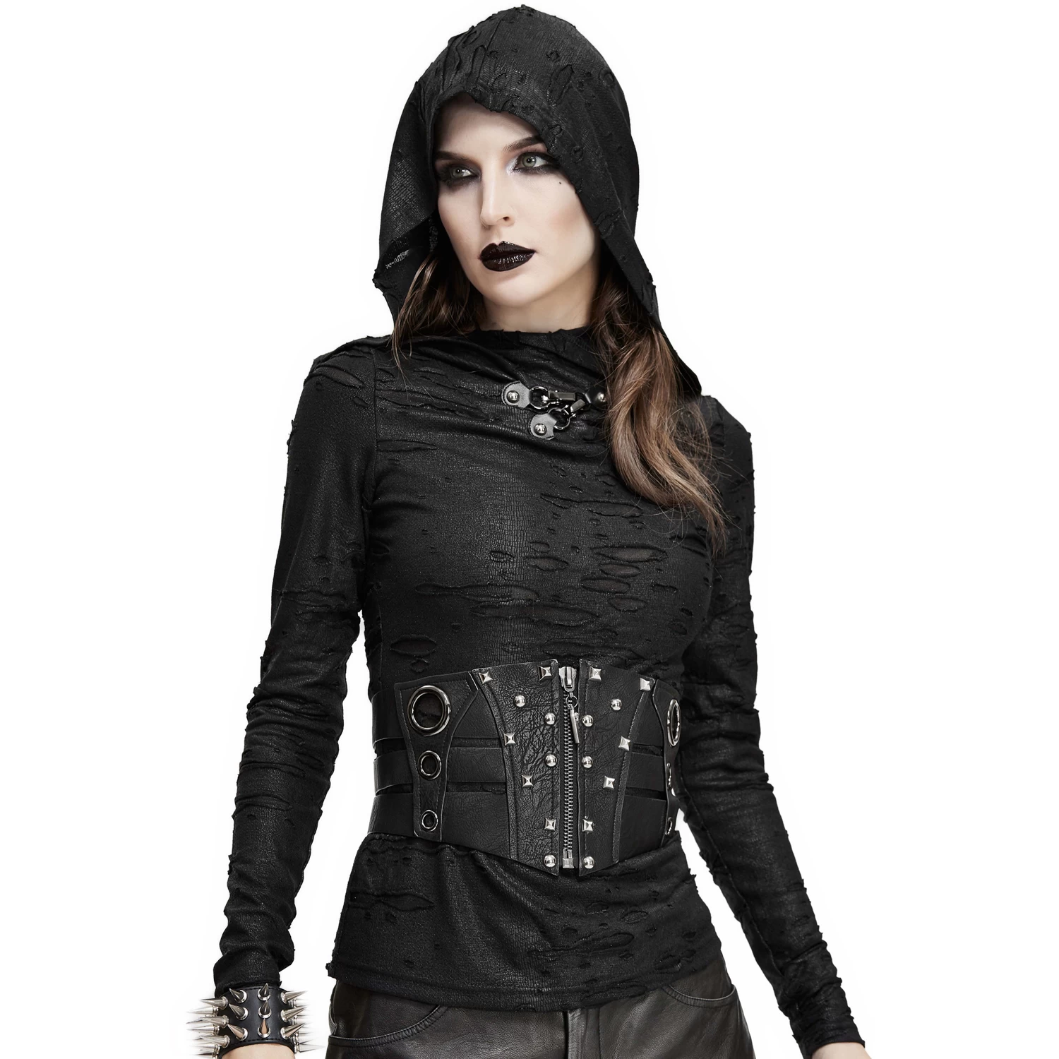 Ceinture 'Badriyah' En Simili Cuir Noir 4 Ceinture 'Badriyah' En Simili Cuir Noir – Image 2