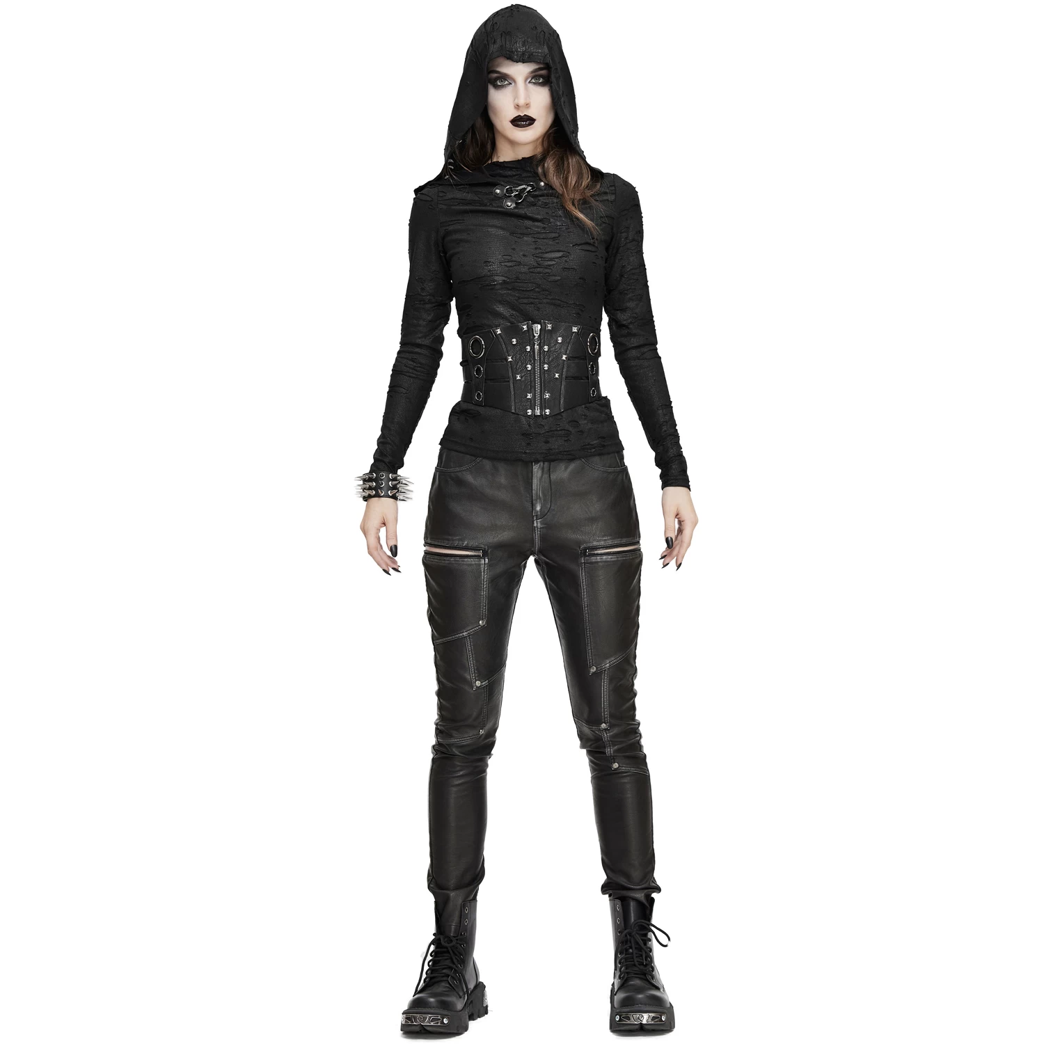 Ceinture 'Badriyah' En Simili Cuir Noir 5 Ceinture 'Badriyah' En Simili Cuir Noir – Image 3