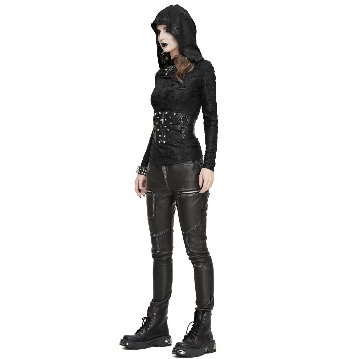 Ceinture 'Badriyah' En Simili Cuir Noir 7 Ceinture 'Badriyah' En Simili Cuir Noir – Image 5