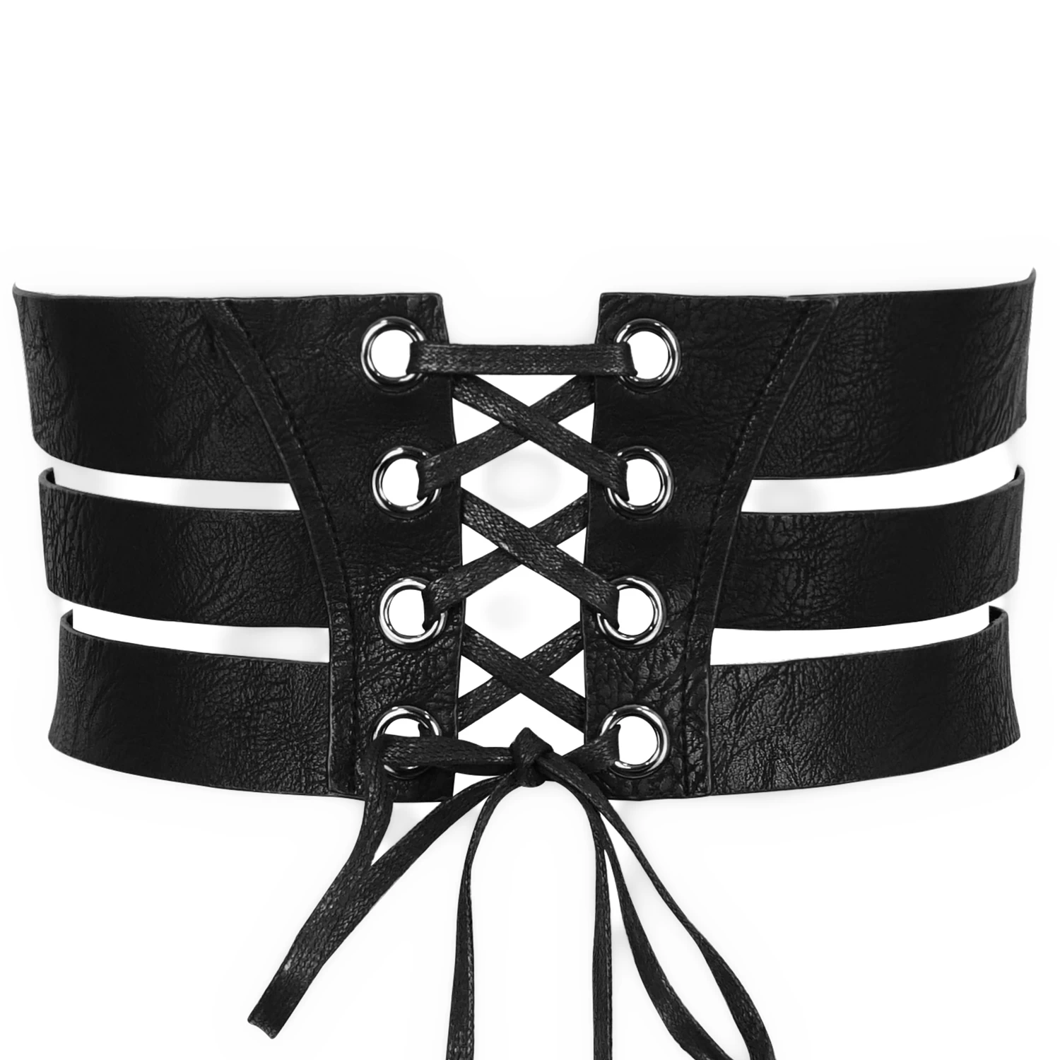 Ceinture 'Badriyah' En Simili Cuir Noir 10 Ceinture 'Badriyah' En Simili Cuir Noir – Image 8