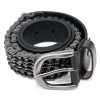 Ceinture 'Motorcycle Chain' En Cuir Noir 1 Ceinture 'Motorcycle Chain' En Cuir Noir -Magasin De Mode ceinture motorcycle chain en cuir noir