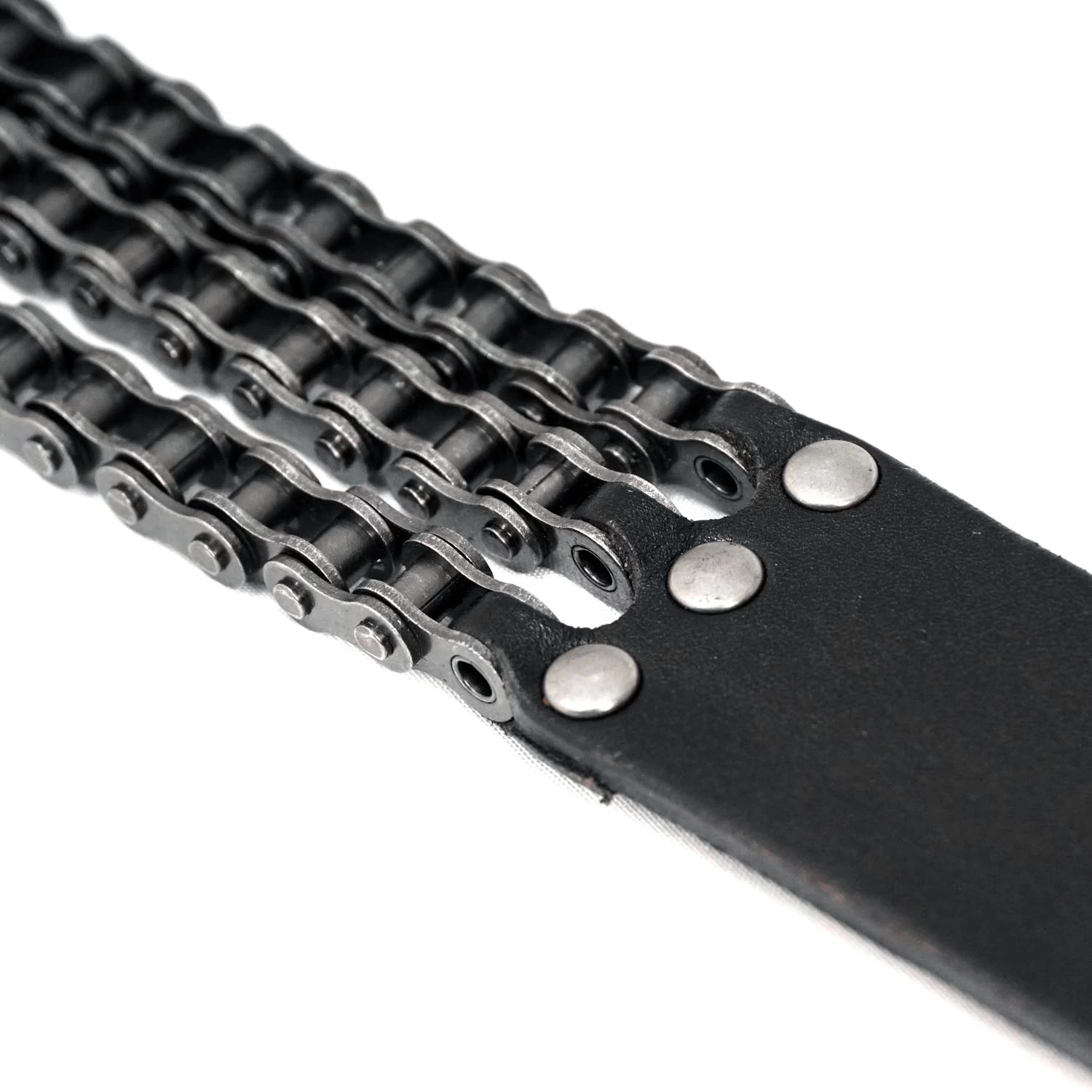 Ceinture 'Motorcycle Chain' En Cuir Noir 14 Ceinture 'Motorcycle Chain' En Cuir Noir â Image 12