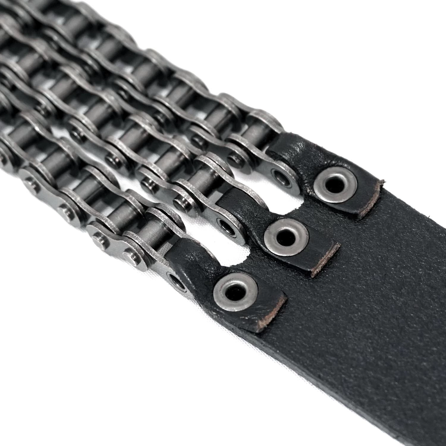 Ceinture 'Motorcycle Chain' En Cuir Noir 15 Ceinture 'Motorcycle Chain' En Cuir Noir â Image 13