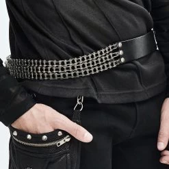 Ceinture 'Motorcycle Chain' En Cuir Noir 19 Ceinture 'Motorcycle Chain' En Cuir Noir -Magasin De Mode ceinture motorcycle chain en cuir noir 2