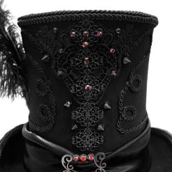 Chapeau Haut De Forme 'Israfel' Noir -Magasin De Mode chapeau haut de forme israfel noir 9