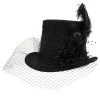Chapeau Haut De Forme Victorien 'Mc Dermot' Noir -Magasin De Mode chapeau haut de forme victorien mc dermot noir