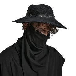 Magasin De Mode -Magasin De Mode chapeau post apocalyptic distressed noir 1