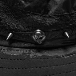 Chapeau Post Apocalyptic 'Distressed' Noir -Magasin De Mode chapeau post apocalyptic distressed noir 5