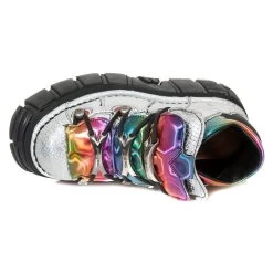 Chaussures New Rock Metallic Argent Et Multicolores -Magasin De Mode chaussures new rock metallic argent et multicolores 6