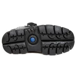 Chaussures New Rock Metallic En Cuir Itali Et Nomada... -Magasin De Mode chaussures new rock metallic en cuir itali et nomada noirs 5