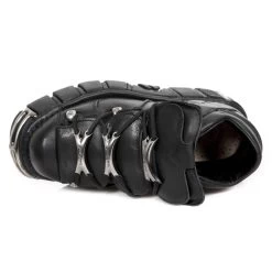 Chaussures New Rock Metallic En Cuir Itali Et Nomada... -Magasin De Mode chaussures new rock metallic en cuir itali et nomada noirs 6