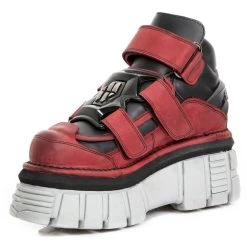 Chaussures New Rock Metallic En Cuir Noires Et Rouges 13 Chaussures New Rock Metallic En Cuir Noires Et Rouges -Magasin De Mode chaussures new rock metallic en cuir noires et rouges 3