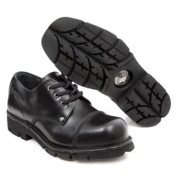 Chaussures New Rock Newmili En Cuir Noir -Magasin De Mode chaussures new rock newmili en cuir noir 8