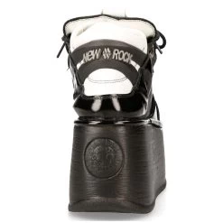Chaussures Plateformes New Rock Marte Noires Et... 14 Chaussures Plateformes New Rock Marte Noires Et... -Magasin De Mode chaussures plateformes new rock marte noires et blanches 4