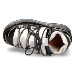 Chaussures Plateformes New Rock Marte Noires Et... 16 Chaussures Plateformes New Rock Marte Noires Et... -Magasin De Mode chaussures plateformes new rock marte noires et blanches 6