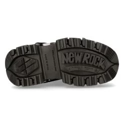 Chaussures Plateformes New Rock Tank En Cuir Itali... -Magasin De Mode chaussures plateformes new rock tank en cuir itali et pulik noirs 5