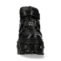 Chaussures Plateformes New Rock Tank En Cuir Noir -Magasin De Mode chaussures plateformes new rock tank en cuir noir 10