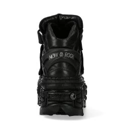 Chaussures Plateformes New Rock Tank En Cuir Noir -Magasin De Mode chaussures plateformes new rock tank en cuir noir 12