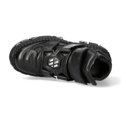 Chaussures Plateformes New Rock Tank En Cuir Noir -Magasin De Mode chaussures plateformes new rock tank en cuir noir 14